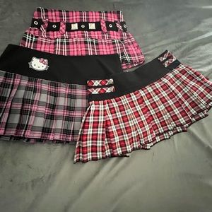 3 Hot Topic Plaid Skirts Size XL, XL, L